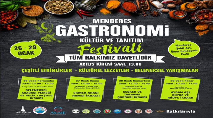Menderes’te Gastronomi Kültür ve Tanıtım Festivali!