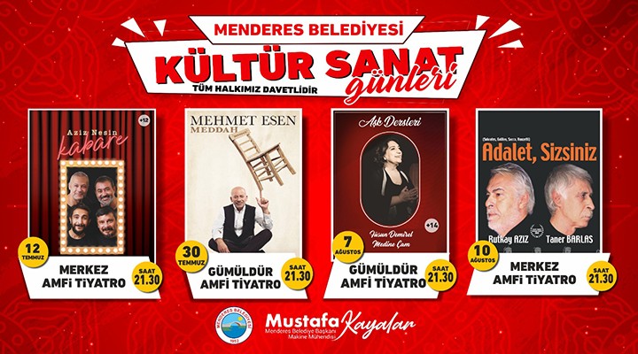 Menderes’te kültür sanat günleri