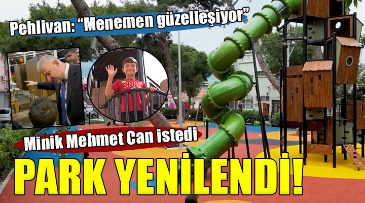 Menemen de çocukların park mutluluğu...