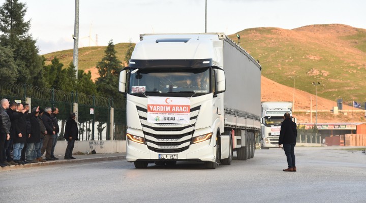 Menemen den afet bölgesine 20 TIR yardım!