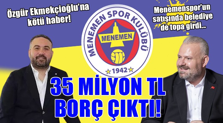 Menemenspor un satışında belediye de topa girdi...