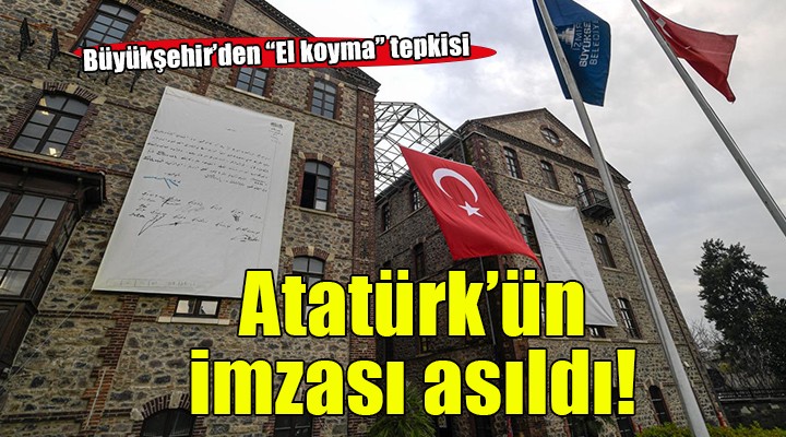 Meslek Fabrikası'ndan mahkeme kararına tepki: Ata'nın imzaladığı belgeler binaya asıldı!