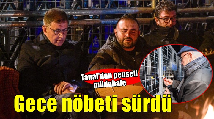 Meslek Fabrikası önünde gece nöbeti