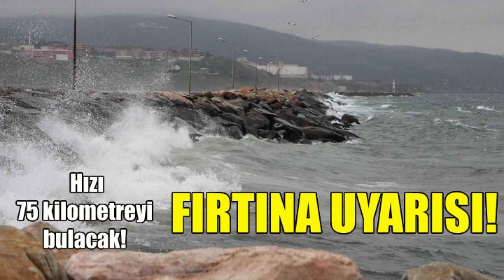 Meteorolojiden fırtına uyarısı!