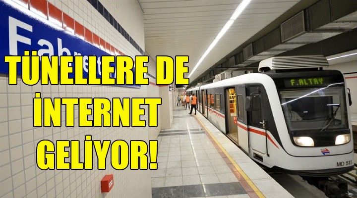 Metro tünellerine de internet geliyor!
