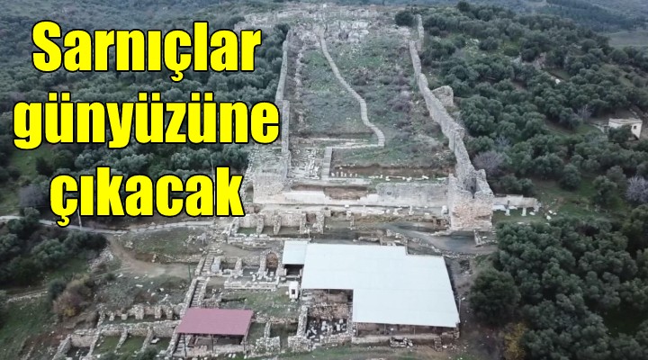 Metropolis Antik Kenti ndeki sarnıçlar gün yüzüne çıkarılacak