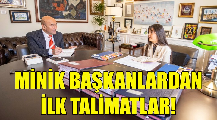 Minik başkanlardan ilk talimatlar!