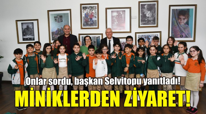 Miniklerden Başkan Selvitopu na ziyaret!