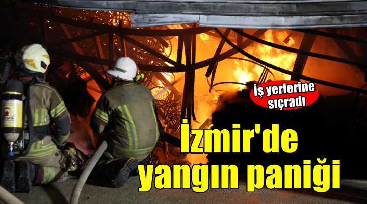 Mobilya atölyesindeki yangın iş yerlerine sıçradı!