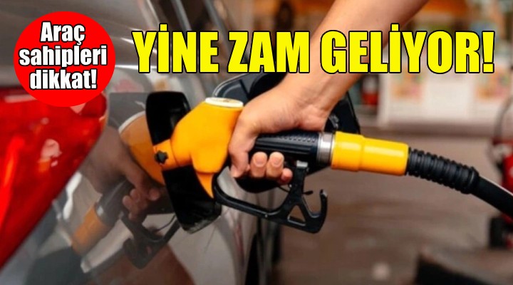 Motorine yine zam geliyor!