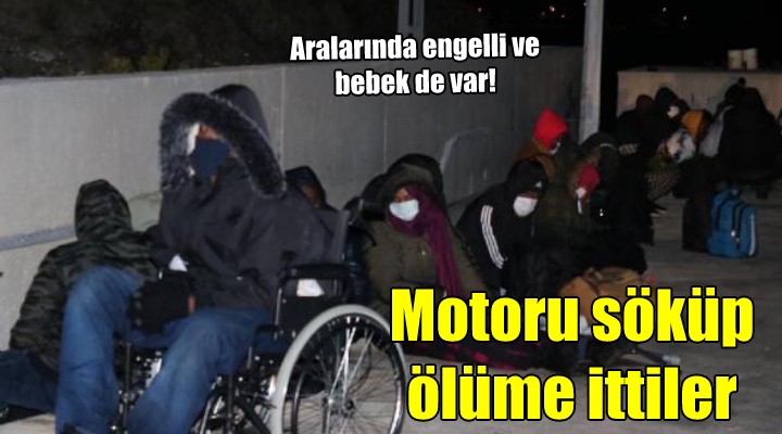 Motoru söküp ölüme ittiler... Aralarında bebek de var!