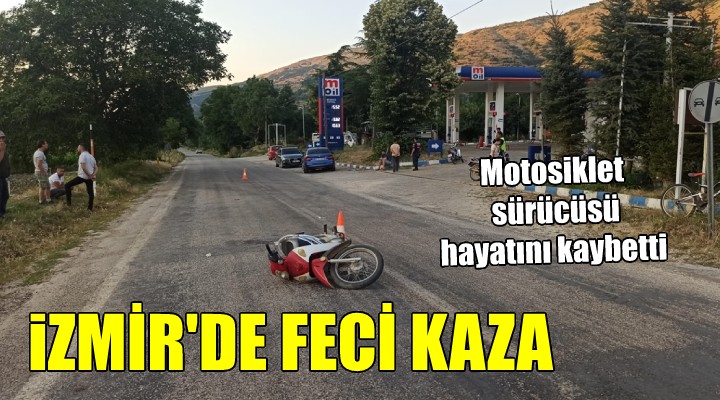 Motosiklet sürücüsü hayatını kaybetti...