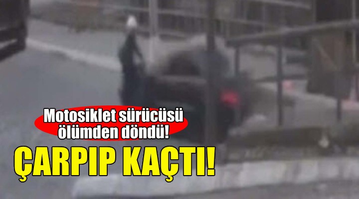 Motosikletle çarpıştı... Yerde bırakıp kaçtı!