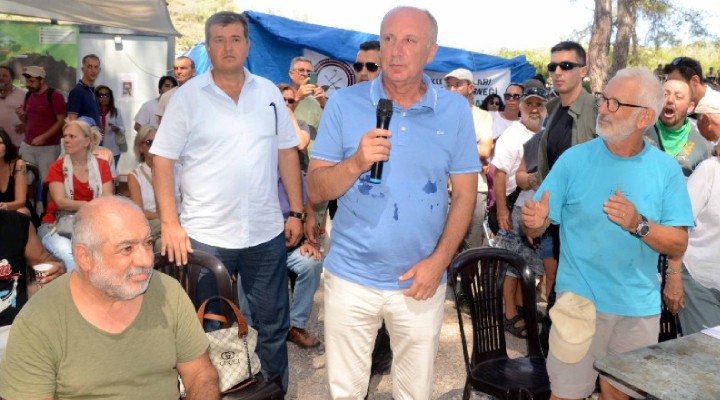 Muharrem İnce’ye Akbelen’de şok protesto... Alanı terk etti!