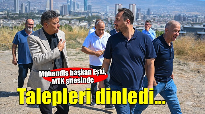 Mühendis başkan Eşki, MTK sitesinde