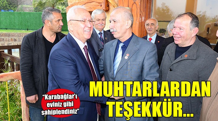 Muhtarlardan Başkan Selvitopu na teşekkür...