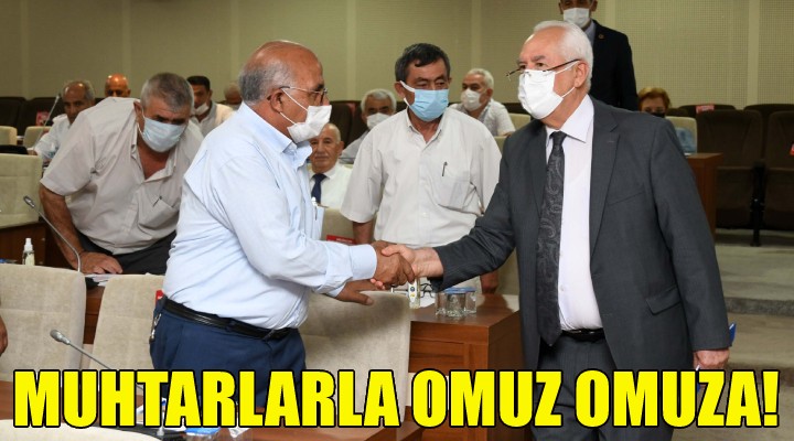 Muhtarlarla omuz omuza!