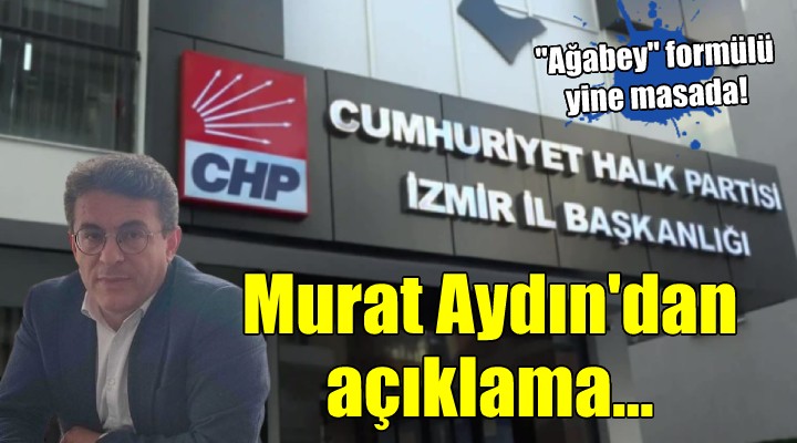Murat Aydın dan il başkanı adaylığı ile ilgili açıklama...