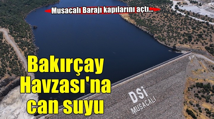 Musacalı Barajı'ndan 6 bin 100 dekar tarım arazisine su verilmeye başlandı