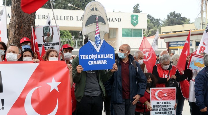 NATO karargahı önünde Biden protestosu!