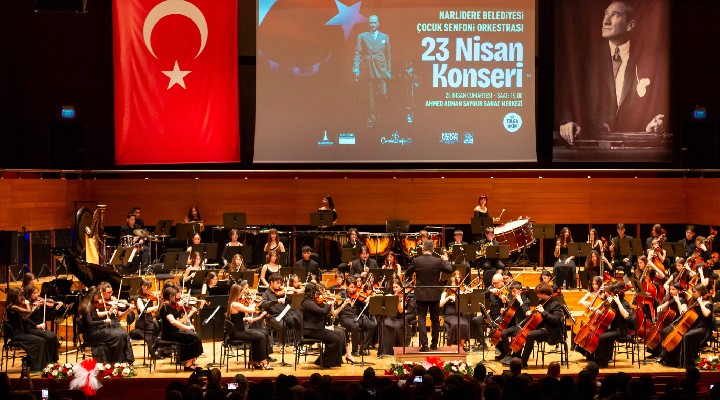 Narlıdere Belediyesi çocuk senfoni Orkestrası ndan AASSM de 23 Nisan konseri