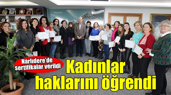 Narlıdere de kadınlar KİHEP ile haklarını öğreniyor