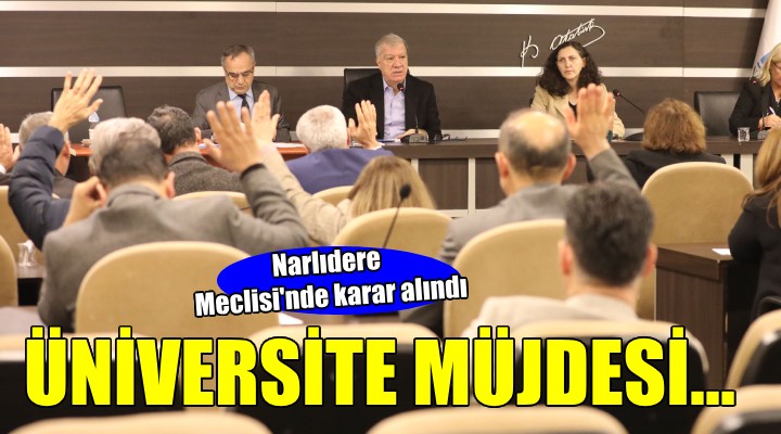 Narlıdere ye üniversite geliyor...