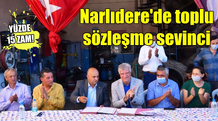 Narlıdere’de toplu sözleşme sevinci