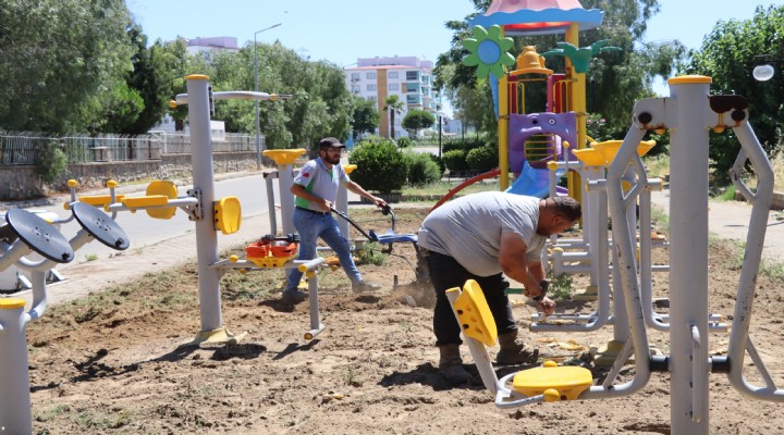 Nazilli’de çocuk oyun ve spor alanları bakıma alındı