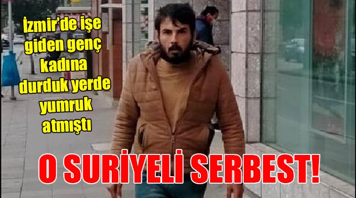 Yolda yürüyen kadına durduk yere saldıran Suriyeli serbest kaldı!