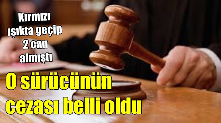 O sürücünün cezası belli oldu!