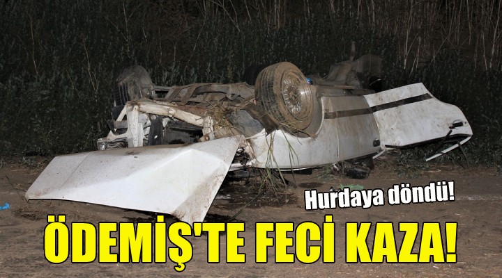 Ödemiş te feci kaza!