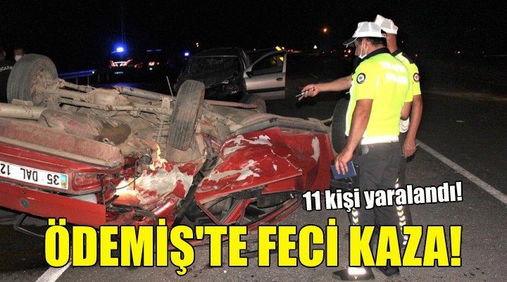 Ödemiş te feci kaza!