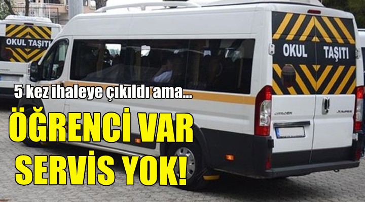 Öğrenci var, servis yok!