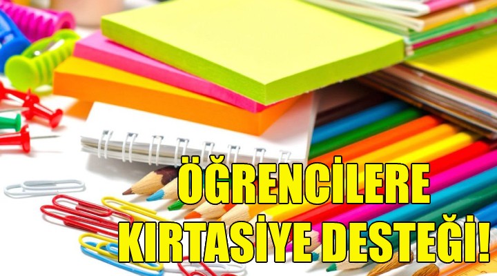 Öğrencilere kırtasiye desteği!