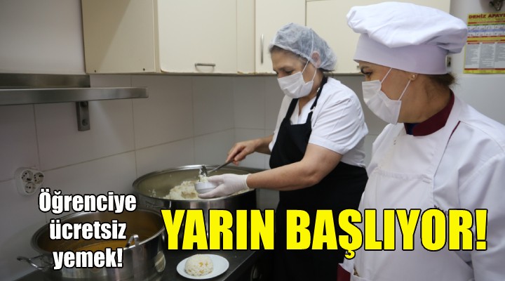 Öğrenciye ücretsiz yemek uygulaması yarın başlıyor!