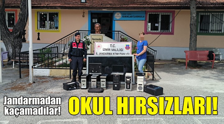 Okul hırsızları yakalandı!