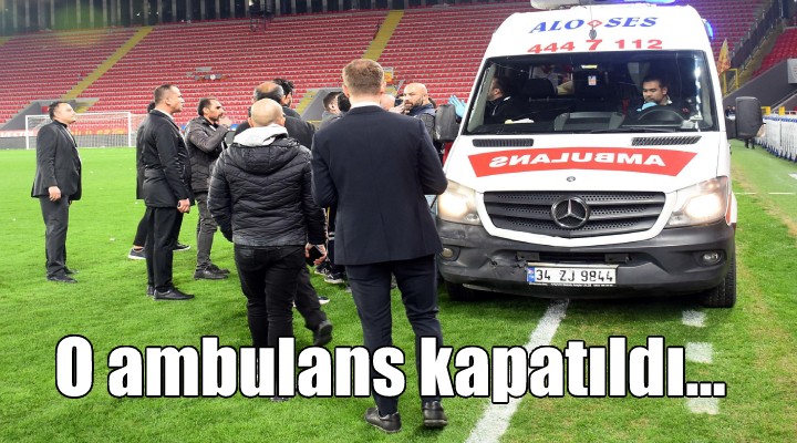 Olaylı Göztepe-Altay maçında yanıcı maddeleri taşıyan ambulans firması süresiz kapatıldı