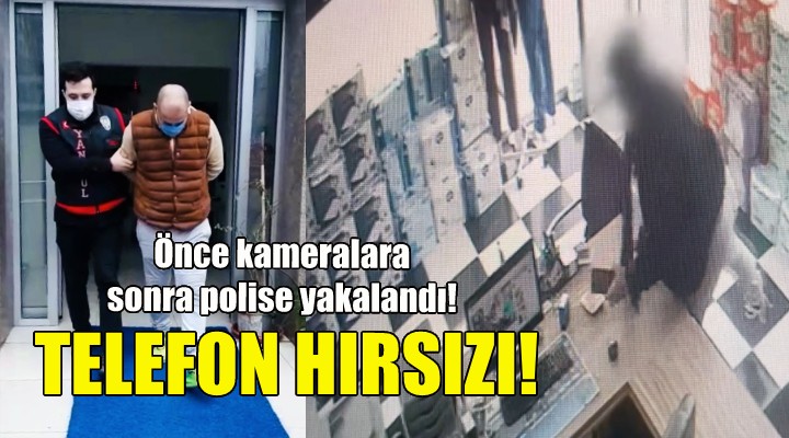 Önce kameralara sonra polise yakalandı!