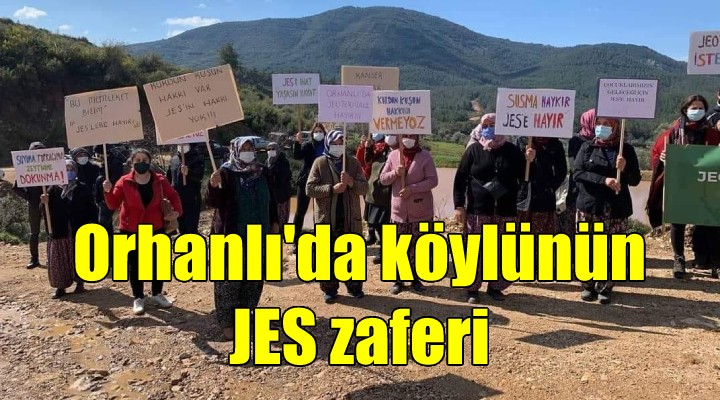 Orhanlı da köylünün JES zaferi