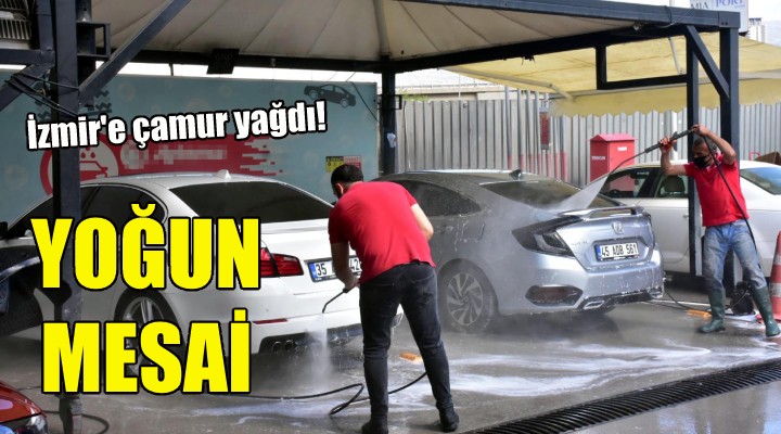 Oto yıkamacılarda yoğun mesai!