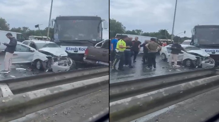 Otobüs ters yöne daldı, yaralılar var!