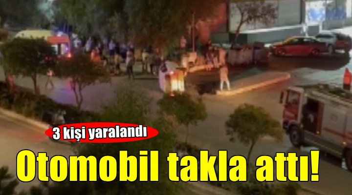 Otomobil takla attı: 3 yaralı