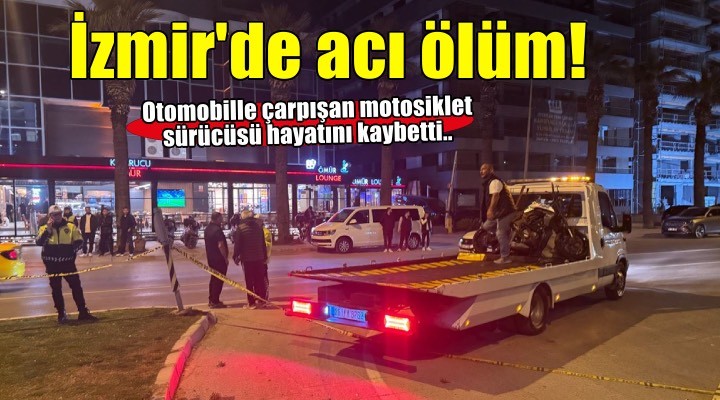 Otomobille çarpışan motosikletin sürücüsü öldü