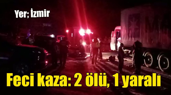 Otoyolda servis minibüsü TIR’a arkadan çarptı: 2 ölü, 1 yaralı