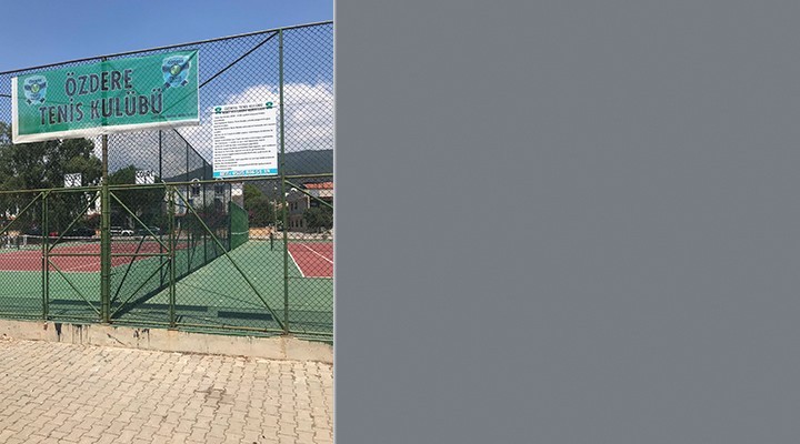 Özdere’de tenis kortu krizi... CHP li Başkan a kızdılar ama...