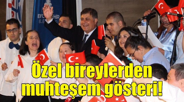 Özel bireylerden muhteşem gösteri!