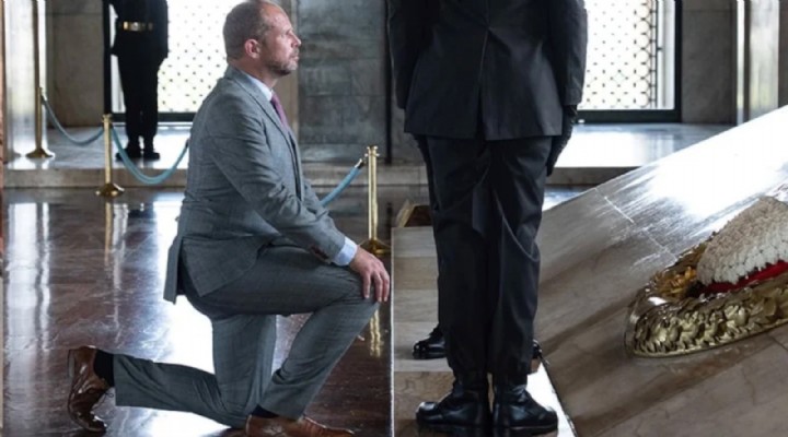 Özel den Anıtkabir de  diz çöken  Belçikalı Bakan Francken e mektup