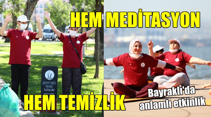 Özel sporculardan temizlik ve meditasyon!