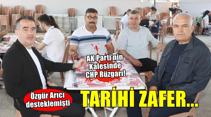 Özgür Arıcı’nın desteklediği adaydan tarihi zafer
